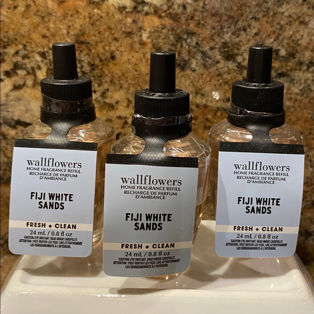 “FIJI WHITE SANDS” by B&BW (3)-Wallflowers Home Fragrance Refills, 0.8 fl oz NWT